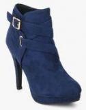 Shoe Couture Blue Buckled Boots Women