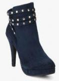 Shoe Couture Navy Blue Boots Women