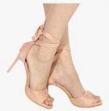 Shoe Couture Peach Tie Up Stilettos Women