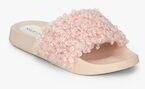 Shoe Couture Pink Solid Sliders Women