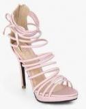 Shoe Couture Pink Tie Up Stilettos Women