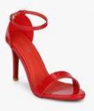 Shoe Couture Red Round Toe Sandals Women