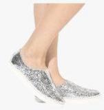 Shoe Couture Silver Glitter Casual Sneakers Women