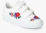 Shoe Couture White Floral Casual Sneakers Women