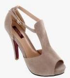 Shuz Touch Beige Stilettoes Women