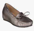 Shuz Touch Grey Synthetic Patent Regular Loafers women