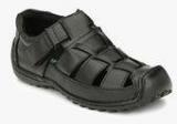 Sir Corbett Black Sandals Men