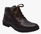 Sir Corbett Brown Mid Top Flat Boots Men