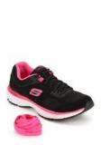 Skechers Agility Perfect Fit Black Running Shoes Women