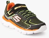 Skechers Assemblers Black Running Shoes boys