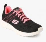 Skechers Burst Black Running Shoes Women