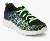 Skechers Burst In The Mix Black Running Shoes Boys