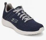 Skechers Burst Navy Blue Running Shoes Men