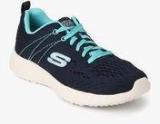 Skechers Burst Navy Blue Running Shoes Women