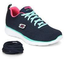 Skechers Equalizer Navy Blue Running Shoes women