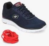 Skechers Flex Advantage Covert Action Navy Blue Running Shoes Men