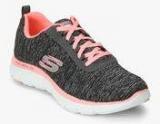 Skechers Flex Appeal 2.0 Black Sporty Sneakers Women