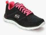 Skechers Flex Appeal Black Sporty Sneakers Women