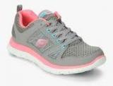 Skechers Flex Appeal Grey Sporty Sneakers women