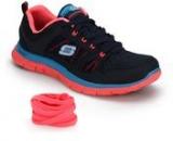 Skechers Flex Appeal NAVY BLUE RUNNING SHOES Women