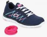 Skechers Flex Appeal Something NAVY BLUE RUNNING SHOES Women