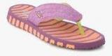 Skechers Go Flex Vitality Purple Flip Flops Women