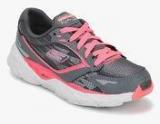 Skechers Go Run Ride 3 Grey Running Shoes Girls