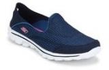 Skechers Go Walk 2 Navy Blue Moccasins Women