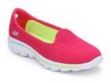 Skechers Go Walk 2 Pink Loafers Girls