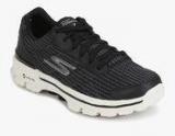 Skechers Go Walk 3 Fitknit Black Running Shoes Men