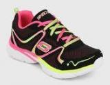 Skechers Jump Upz Black Running Shoes Girls