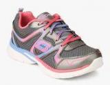 Skechers Jump Upz Grey Running Shoes Girls