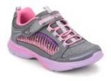 Skechers Lite Kick Ii Grey Running Shoes Girls