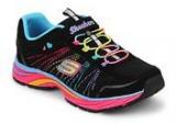 Skechers Lite Swirlz Black Running Shoes Girls