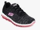 Skechers Skech Air 2.0 Pathways Black Training Shoes Women