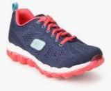 Skechers Skech Air Navy Blue Running Shoes Girls