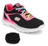 Skechers Skech Appeal Black Running Shoes Girls