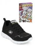 Skechers Synergy Black Running Shoes Boys