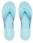 Skechers Turquoise Blue Solid Thong Flip Flops Women