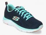 Skechers Valeris Navy Blue Running Shoes Men