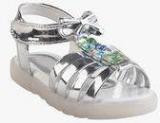 Smalltoes Silver Sandals Girls