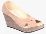 Soft & Sleek Beige Wedges Women