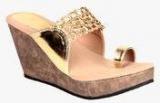 Soft & Sleek Golden Wedges Women