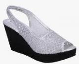 Soft & Sleek Silver Wedges women