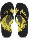 Sole Threads Marigold Black Flip Flops Women