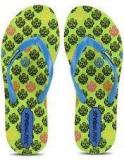 Sole Threads Motifs Green Flip Flops Women