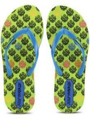 Sole Threads Motifs Green Flip Flops women