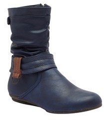 Sole To Soul Ankle Length Navy Blue Boots women