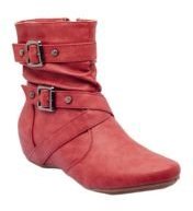 Sole To Soul Ankle Length Red Boots women