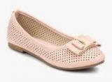 Solovoga Kmetdot Pink Lazer Cut Belly Shoes Women